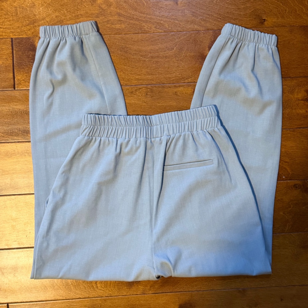 Zara Pleated Elastic Waist Jogger Pants - Picture 4 of 5